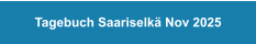 Tagebuch Saariselkä Nov 2025